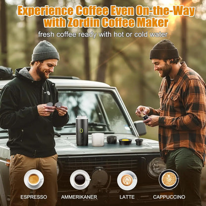 Portable Electric Espresso Maker Mini Travel Coffee Maker with USB-C 3-In-1 Car Coffee Maker Self-Heating for Ground Coffee & Capsules Ideal for Office Camping RV Stock up on Specials Stockpile VALUE Pack Tiktokshopblackfriday Christmas Gift
