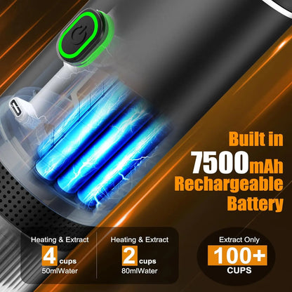 Portable Electric Espresso Maker Mini Travel Coffee Maker with USB-C 3-In-1 Car Coffee Maker Self-Heating for Ground Coffee & Capsules Ideal for Office Camping RV Stock up on Specials Stockpile VALUE Pack Tiktokshopblackfriday Christmas Gift